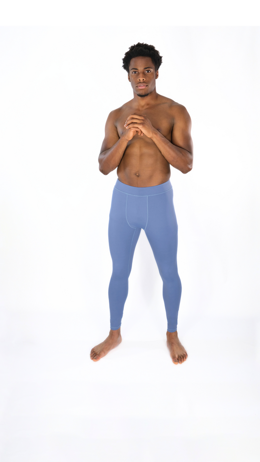 EXOPRO SPORT LEGGINGS STEEL BLUE