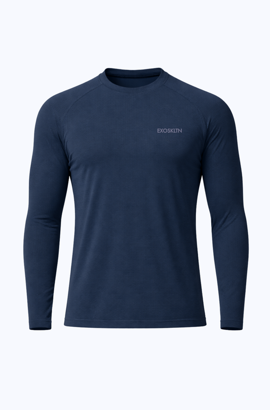 Muscle Fit Full Sleeve Navy Blue