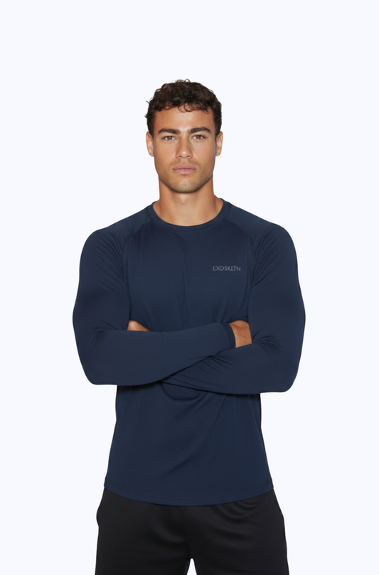 Muscle Fit Full Sleeve Navy Blue