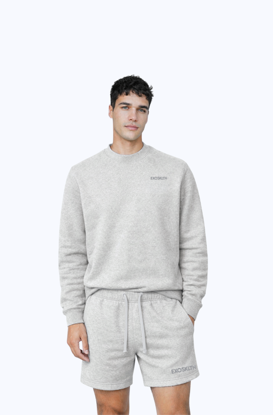 EXOSKLTN EVERYDAY SHORTS HEATHER GRAY