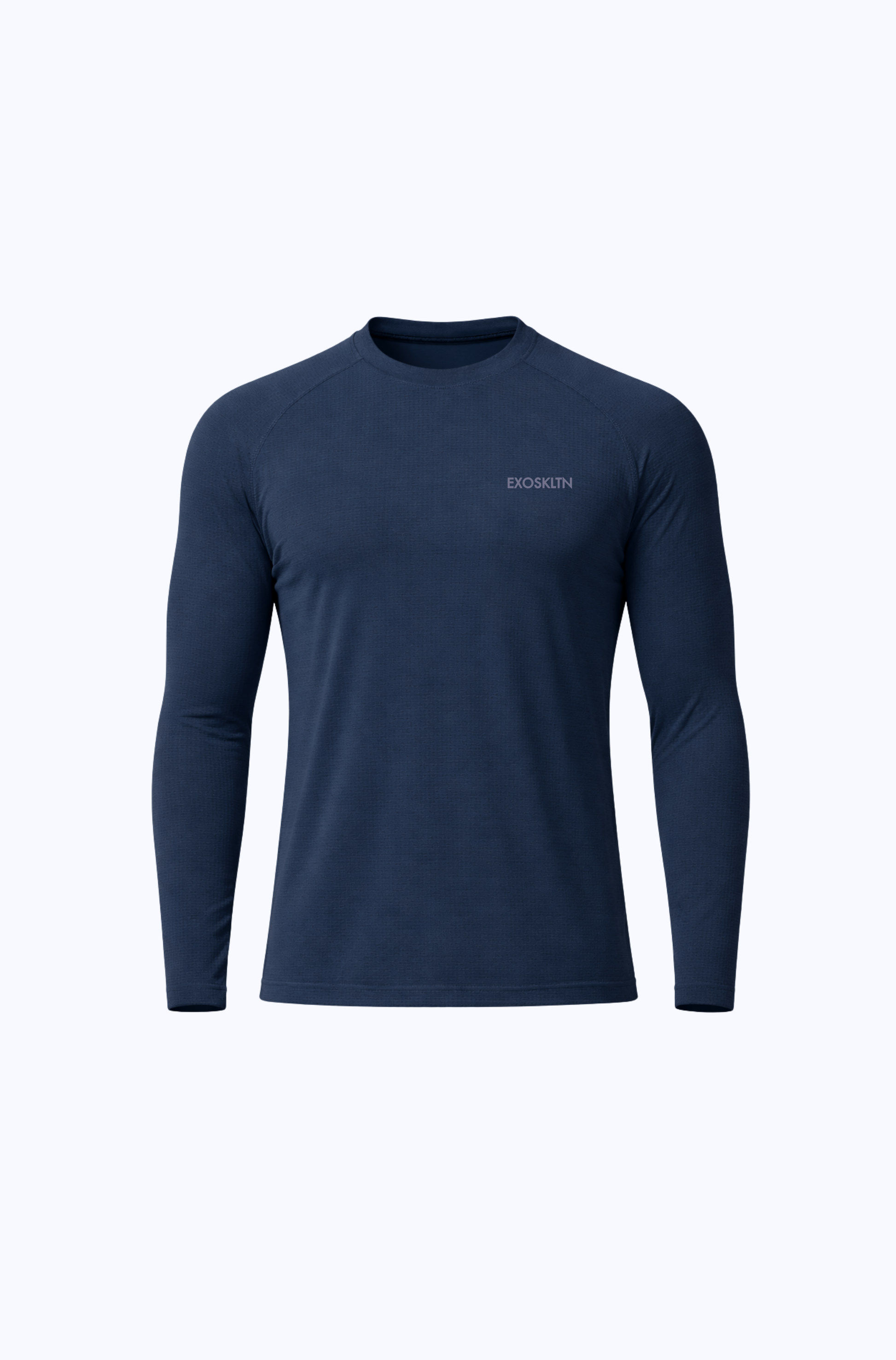 MUSCLE FIT LONG SLEEVE NAVY BLUE