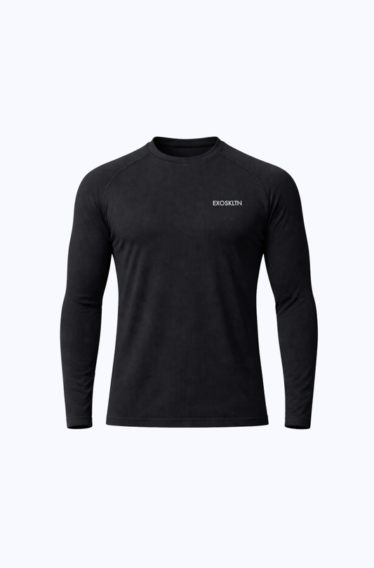 MUSCLE FIT LONG SLEEVE BLACK