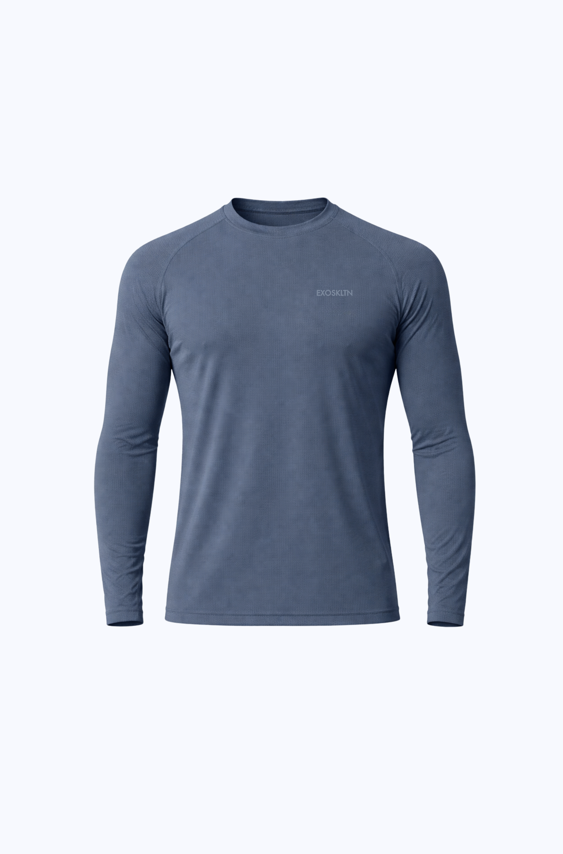 MUSCLE FIT LONG SLEEVE MONACO BLUE