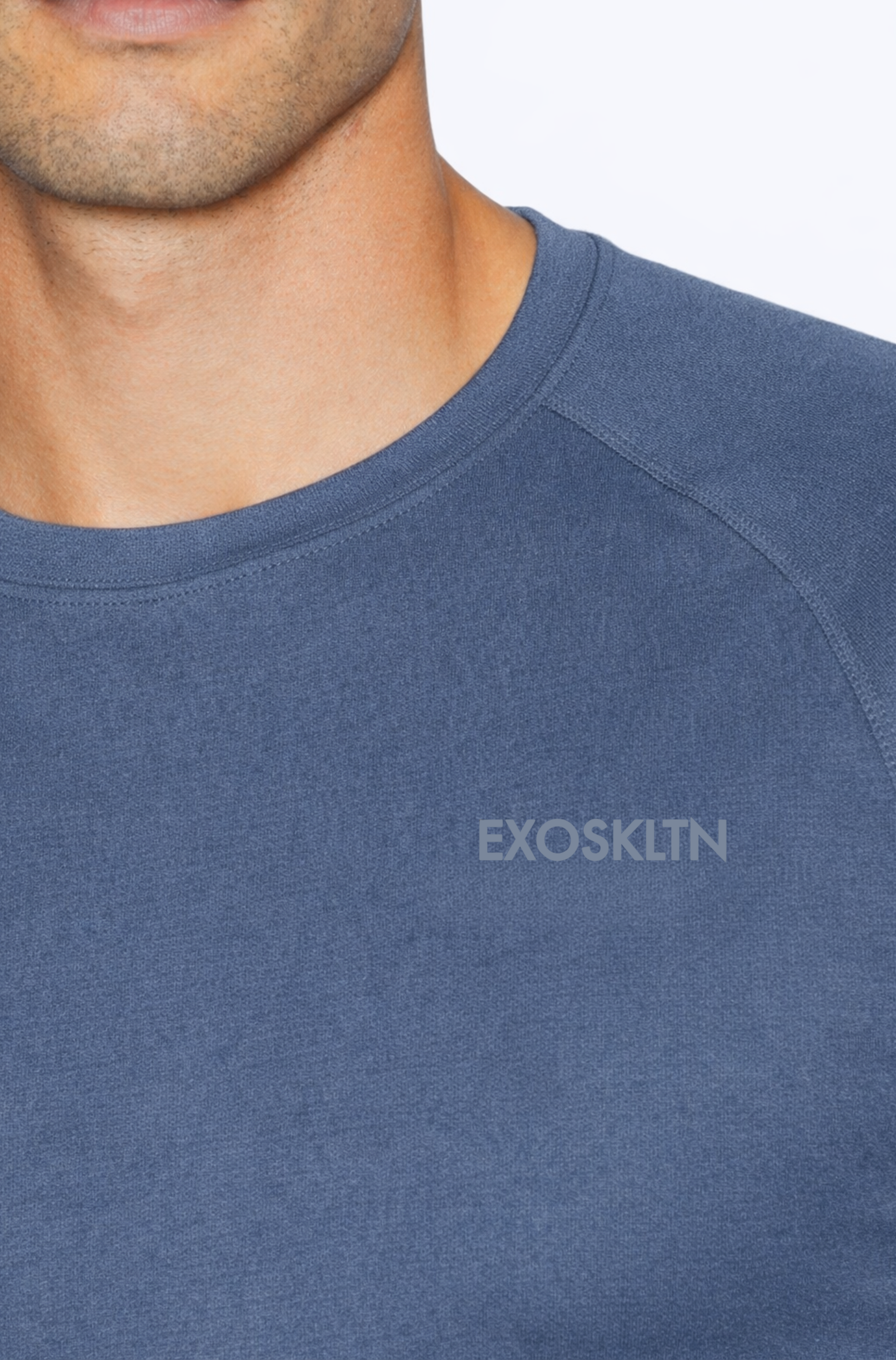 MUSCLE FIT LONG SLEEVE MONACO BLUE