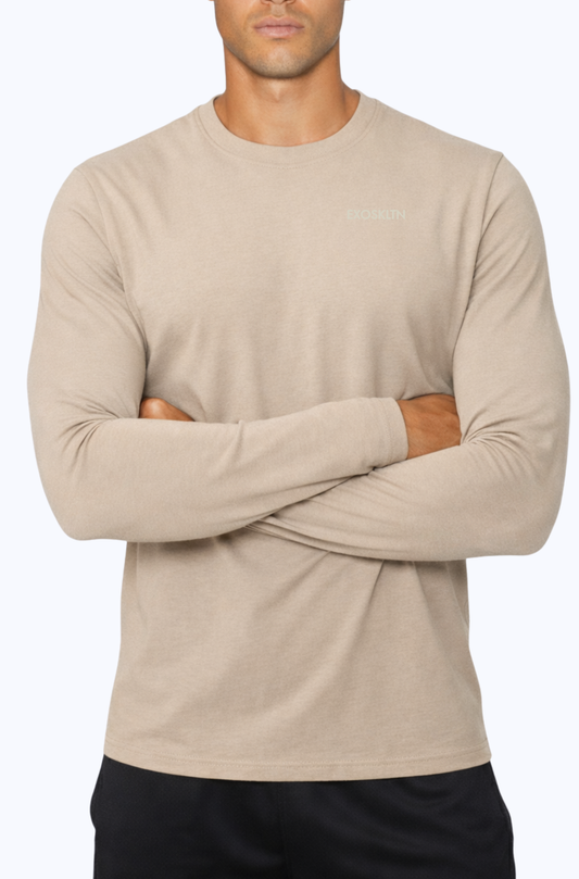 EVERYDAY LONG SLEEVE TOP SAND