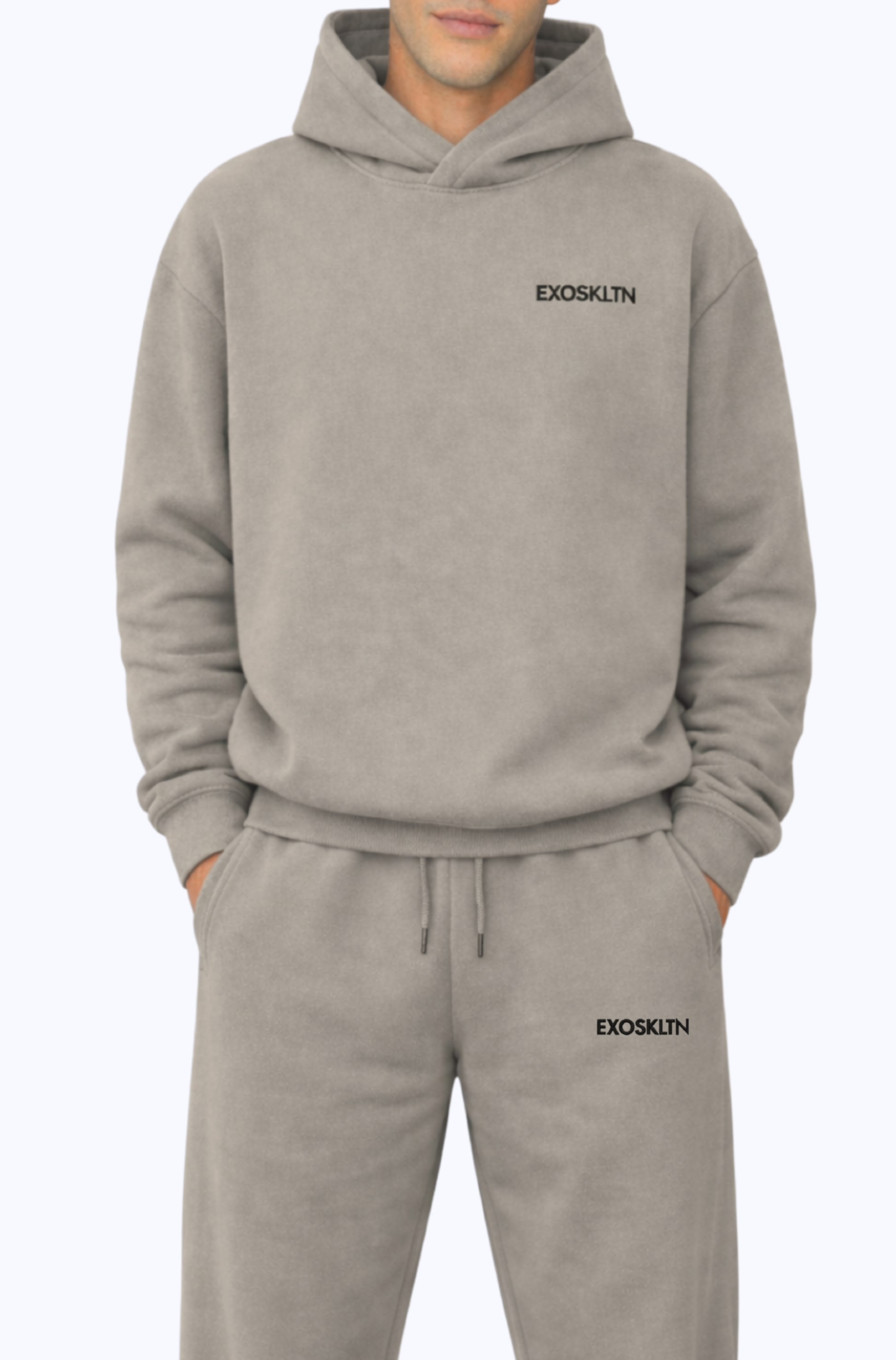 OFF DUTY HOODIE COFFEE GRAY