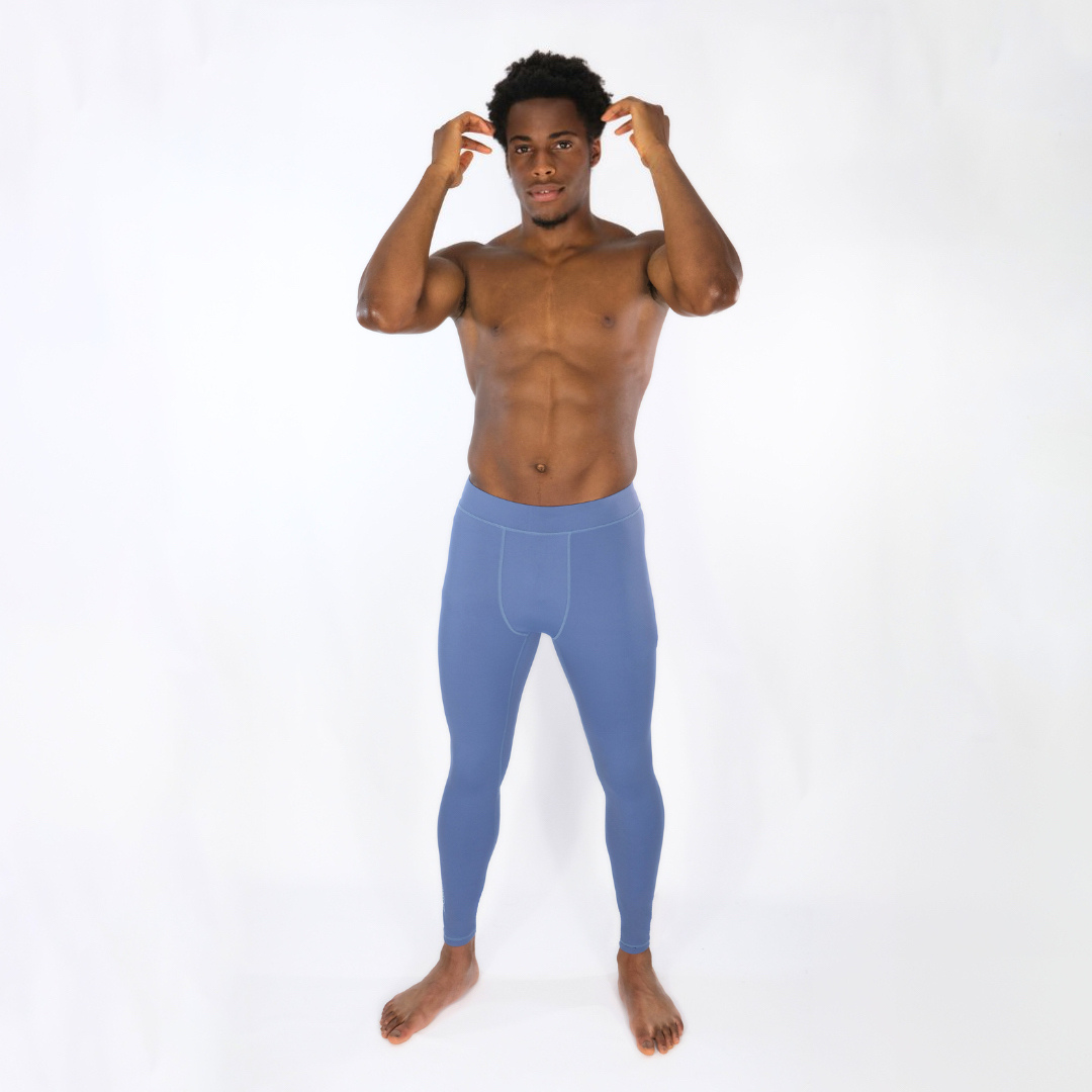 EXOPRO SPORT LEGGINGS STEEL BLUE