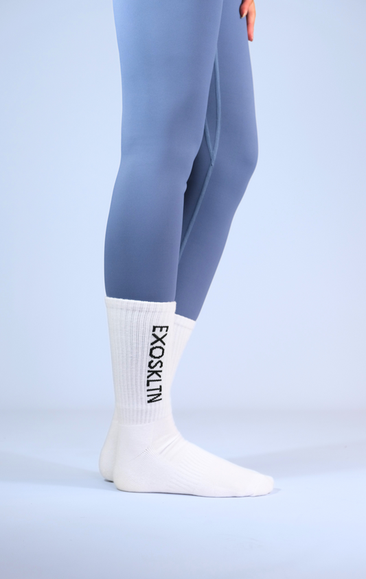 PERFORMANCEMAX SPORTS CREW SOCKS WHITE - UNISEX