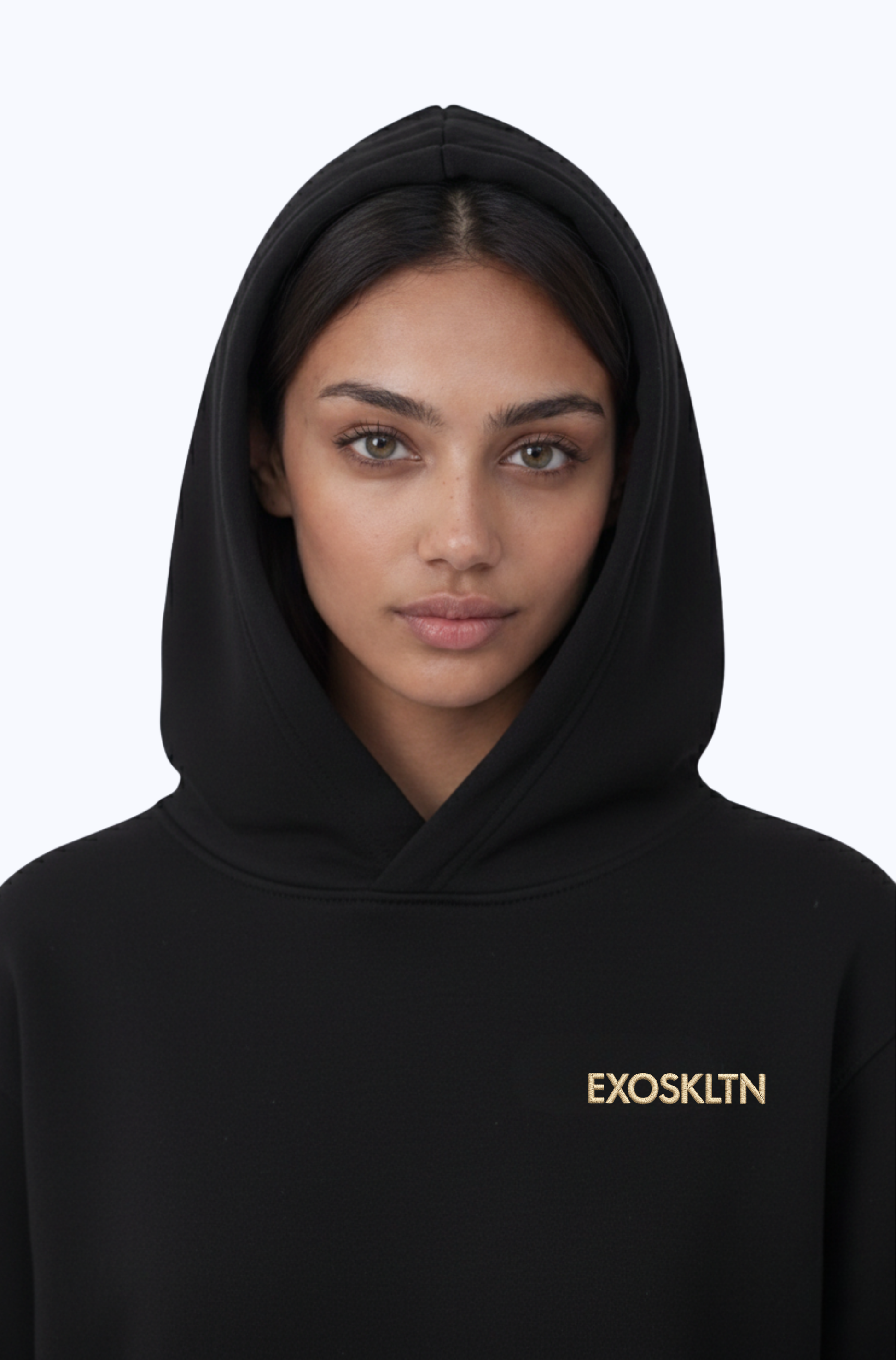 EXOSKLTN ESSENTIAL HOODIE BLACK