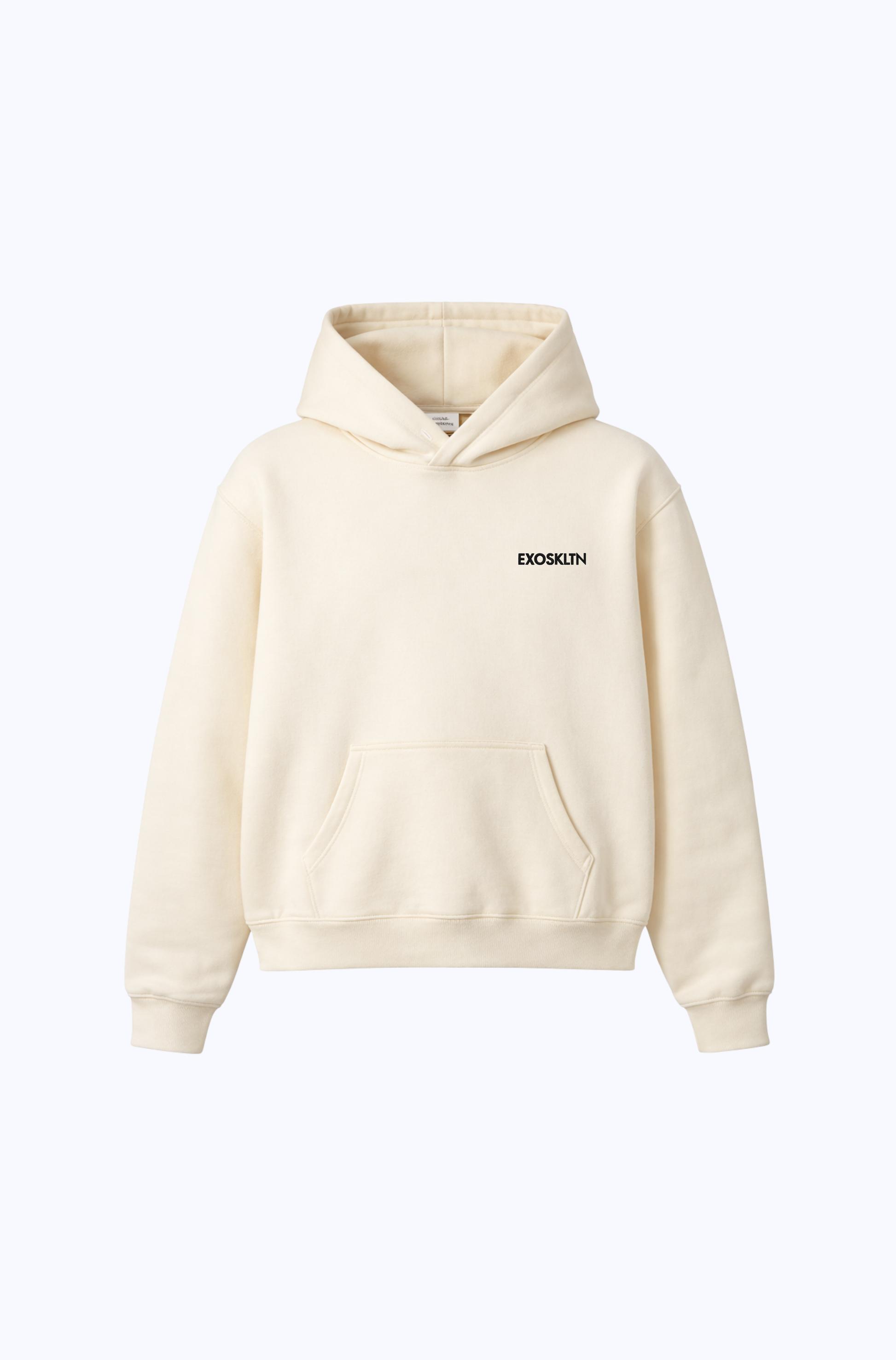 EXOSKLTN ESSENTIAL HOODIE CREAM