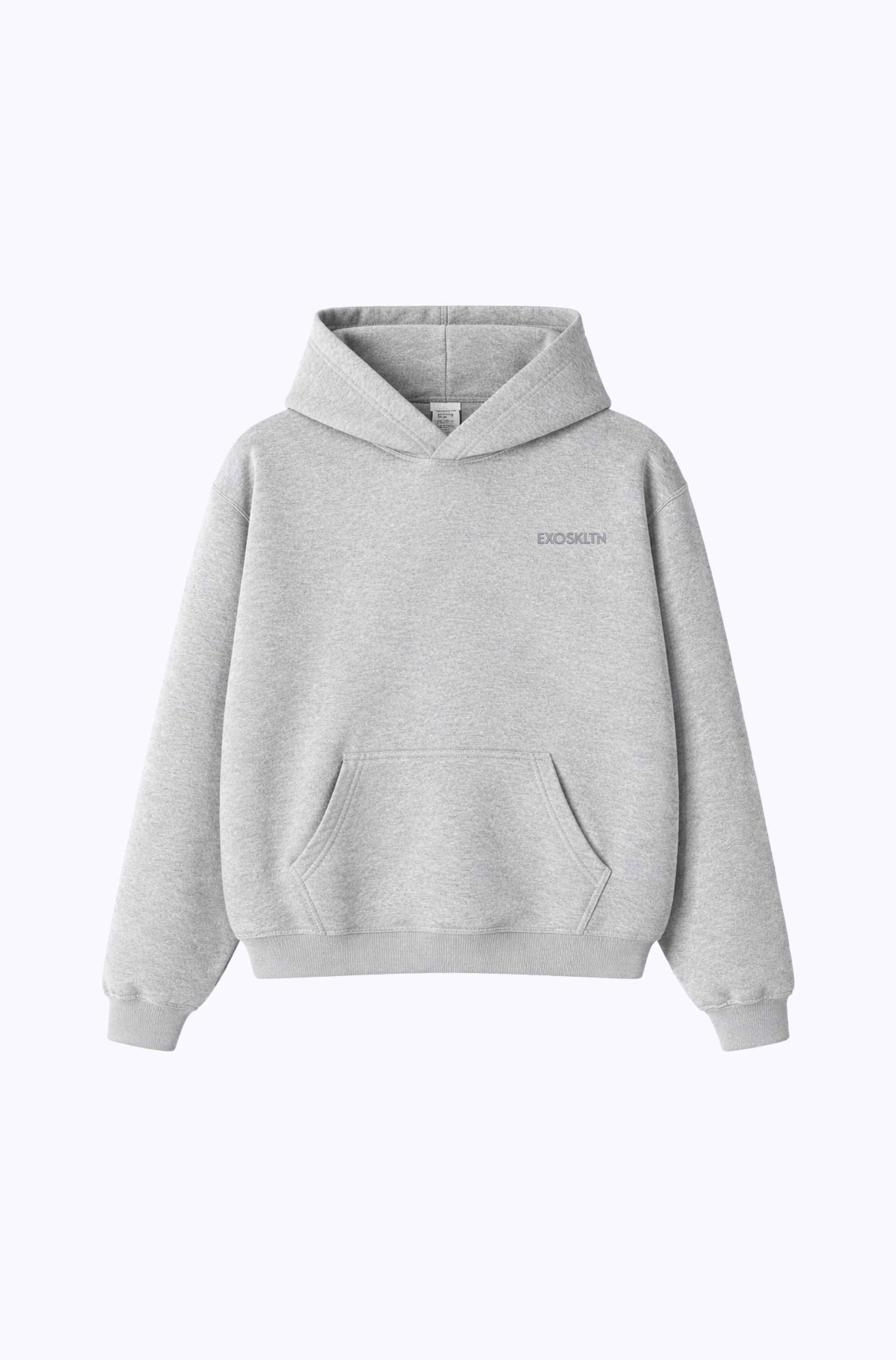 EXOSKLTN ESSENTIAL HOODIE HEATHER GRAY