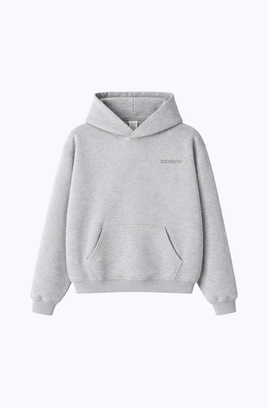 EXOSKLTN ESSENTIAL HOODIE HEATHER GRAY