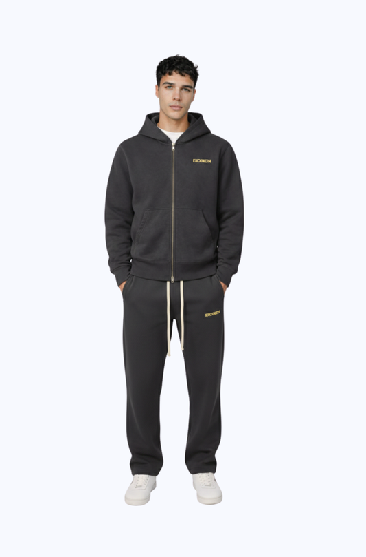 STRAIGHT LEG BOTTOMS GRAPHITE GRAY