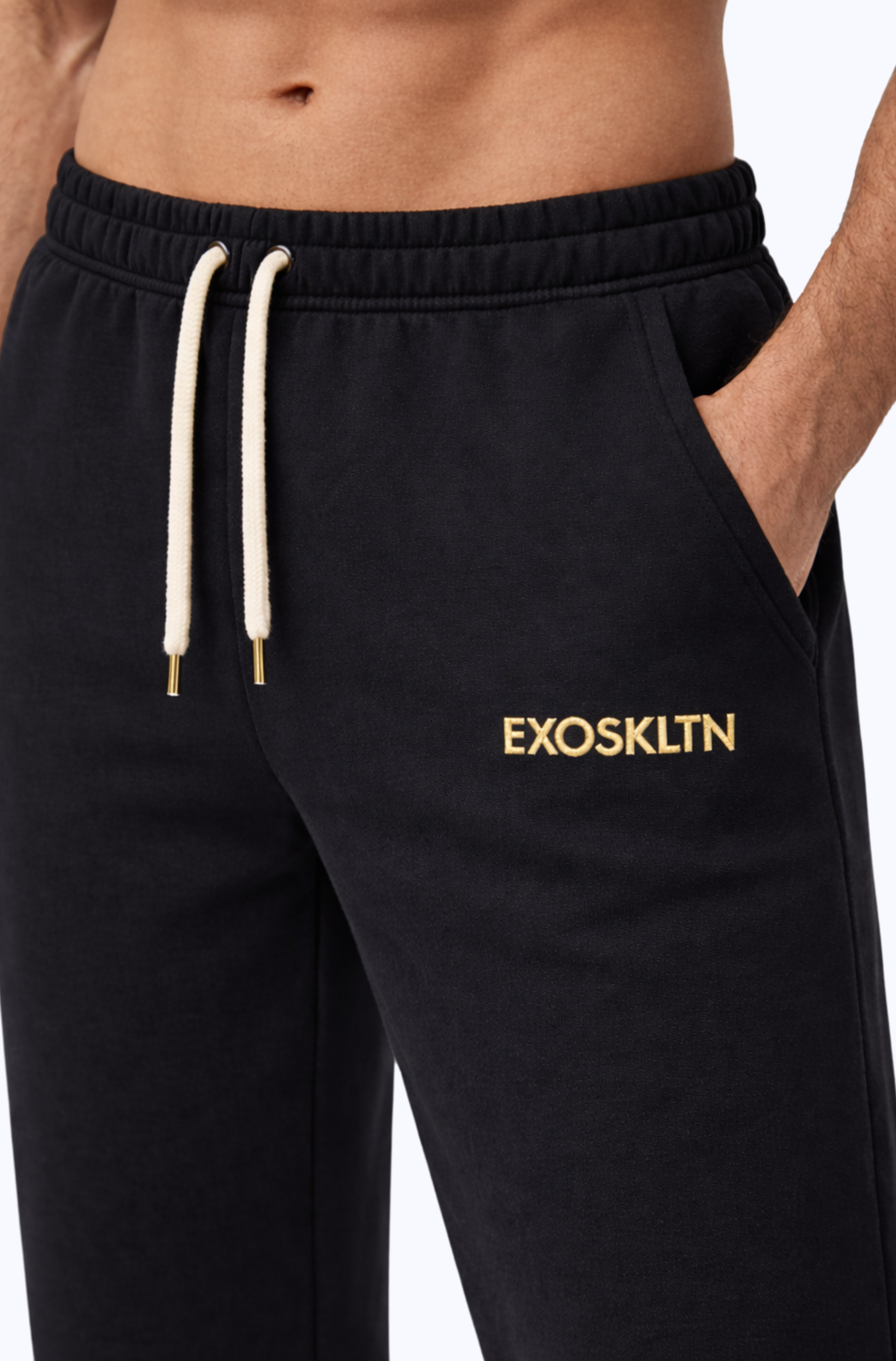 STRAIGHT LEG BOTTOMS BLACK