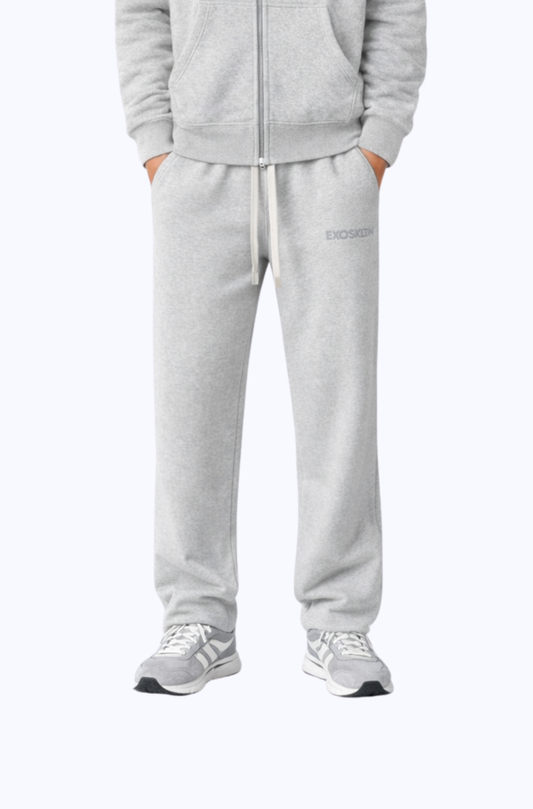 STRAIGHT LEG BOTTOMS HEATHER GRAY