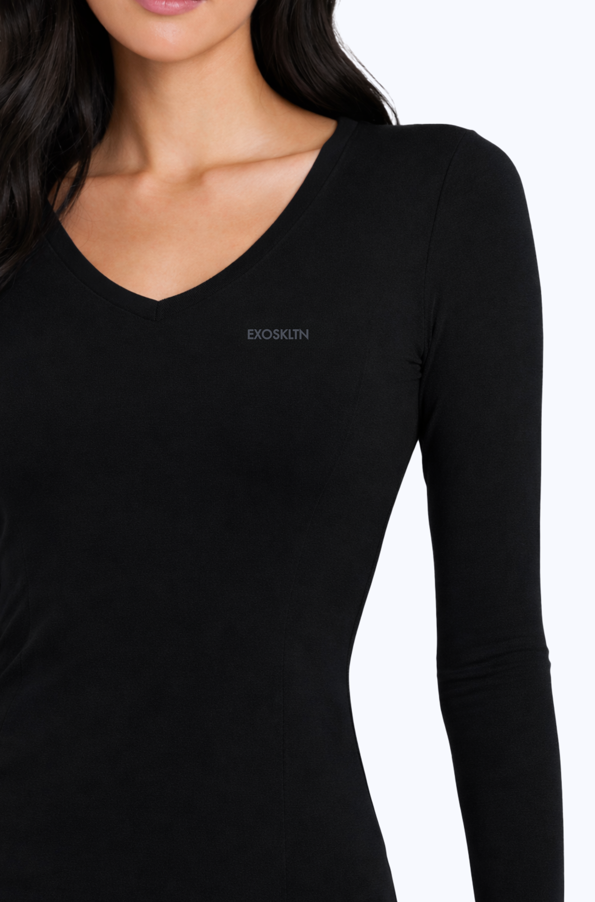 SCULPT SET TOP BLACK