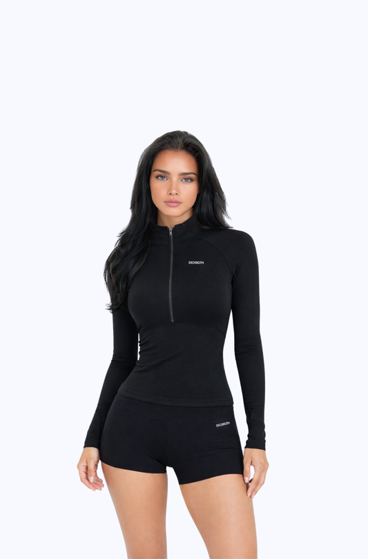 TRAINING HALF ZIP BLACK
