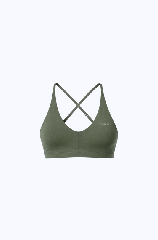 CROSSBACK SCULPT BRA GREEN