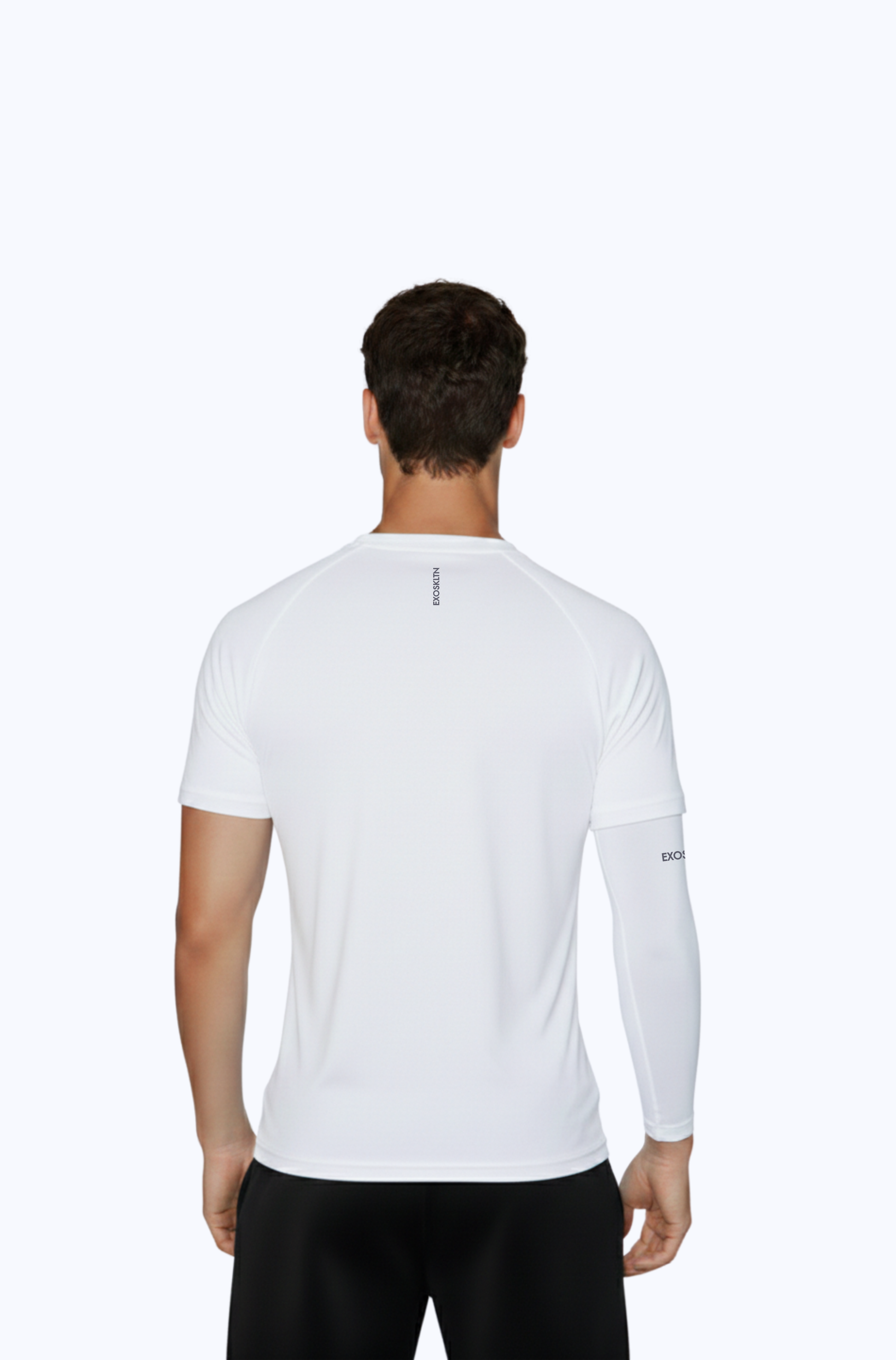 EXOSKLTN MUSCLE FIT TOP WHITE