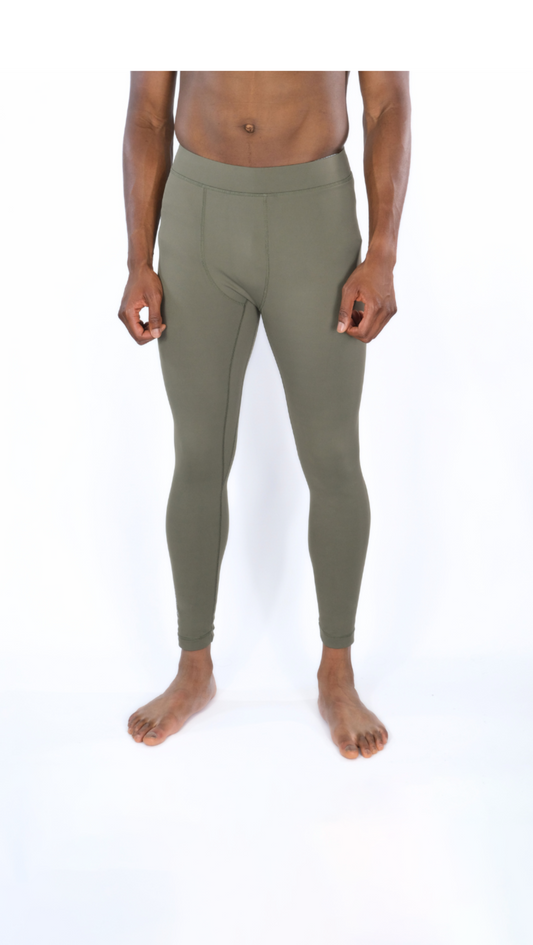 EXOPRO SPORT LEGGINGS OLIVE GREEN