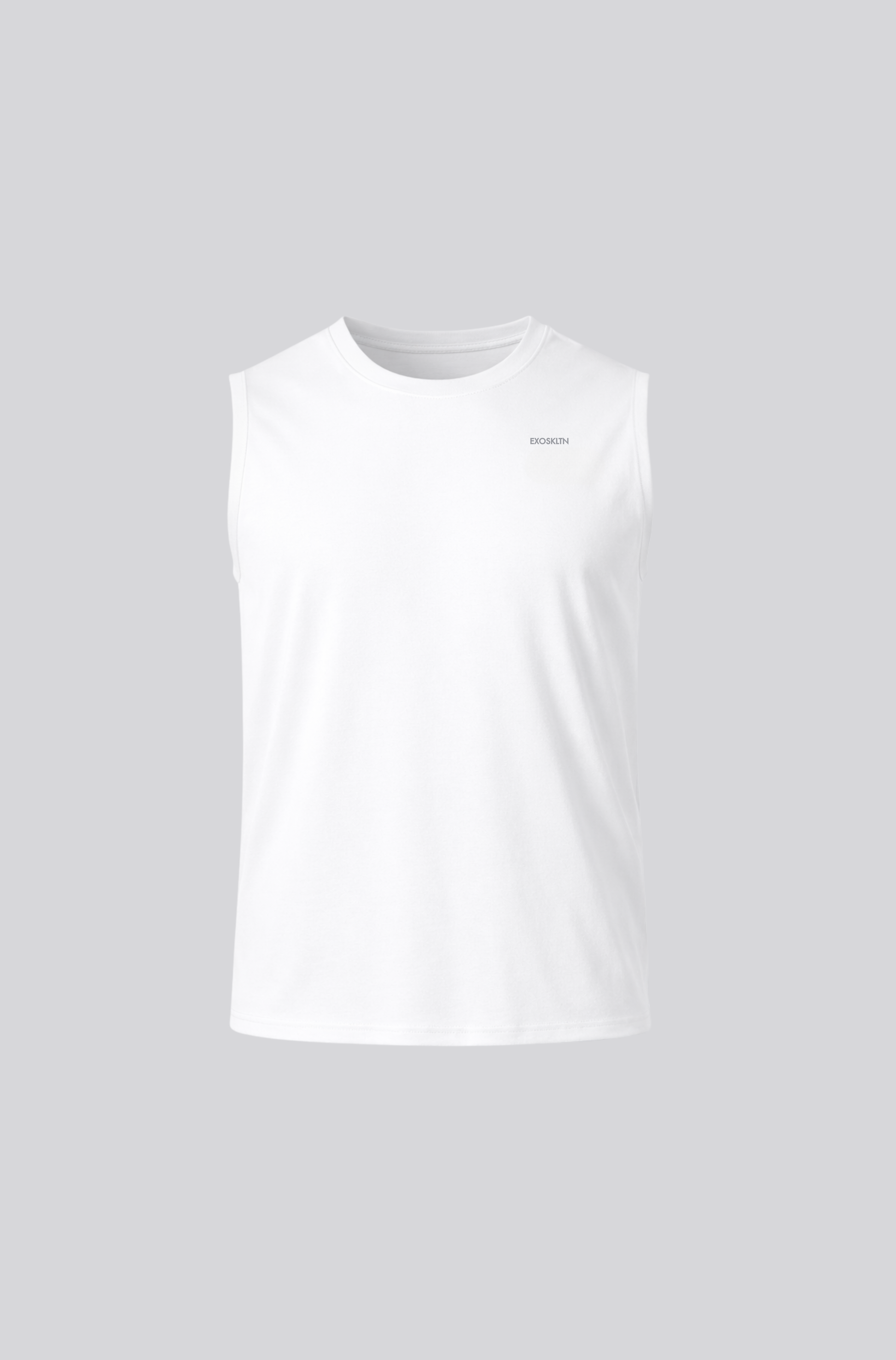 SLEEVELESS MUSCLE TOP WHITE