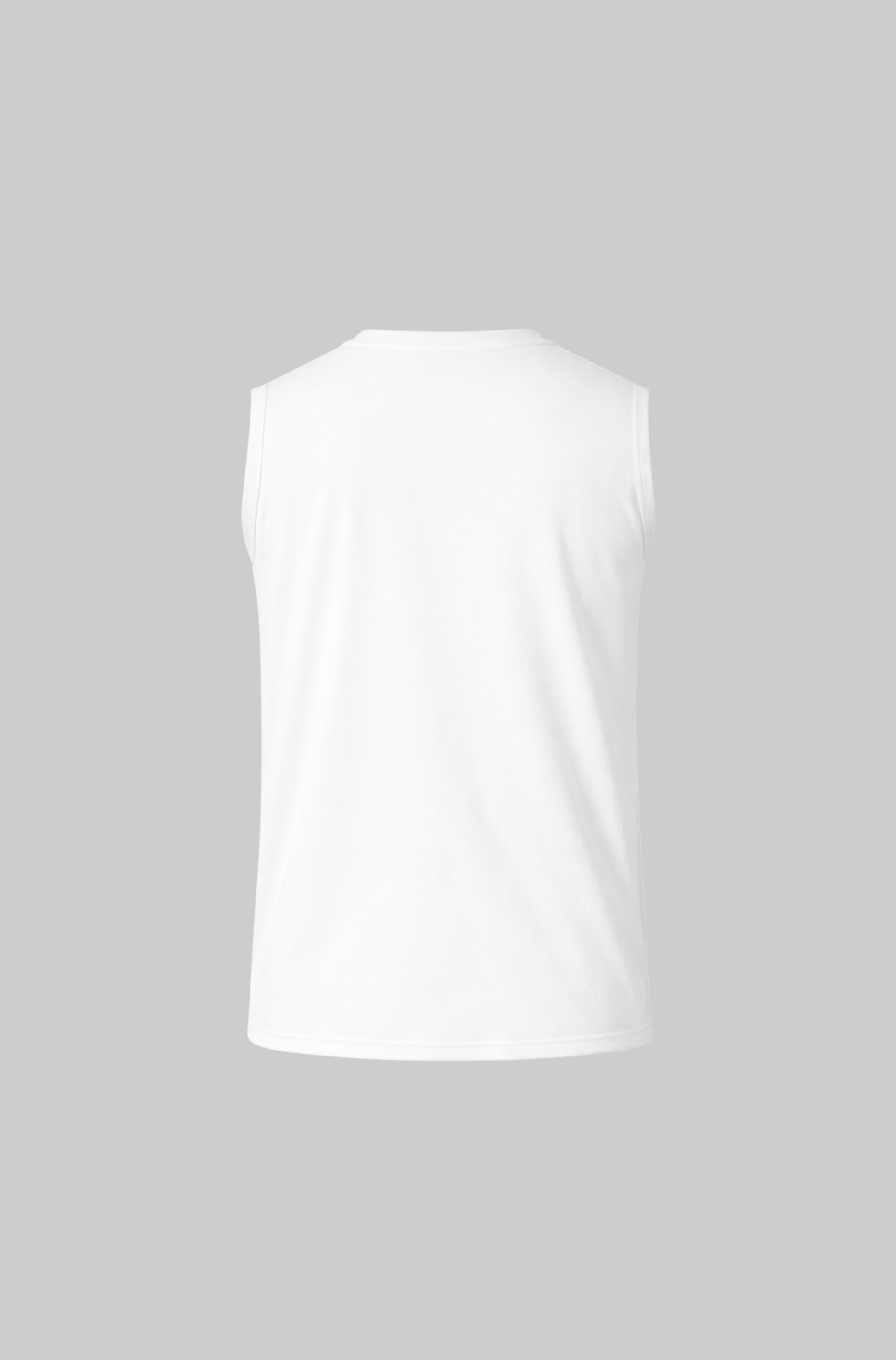 SLEEVELESS MUSCLE TOP WHITE