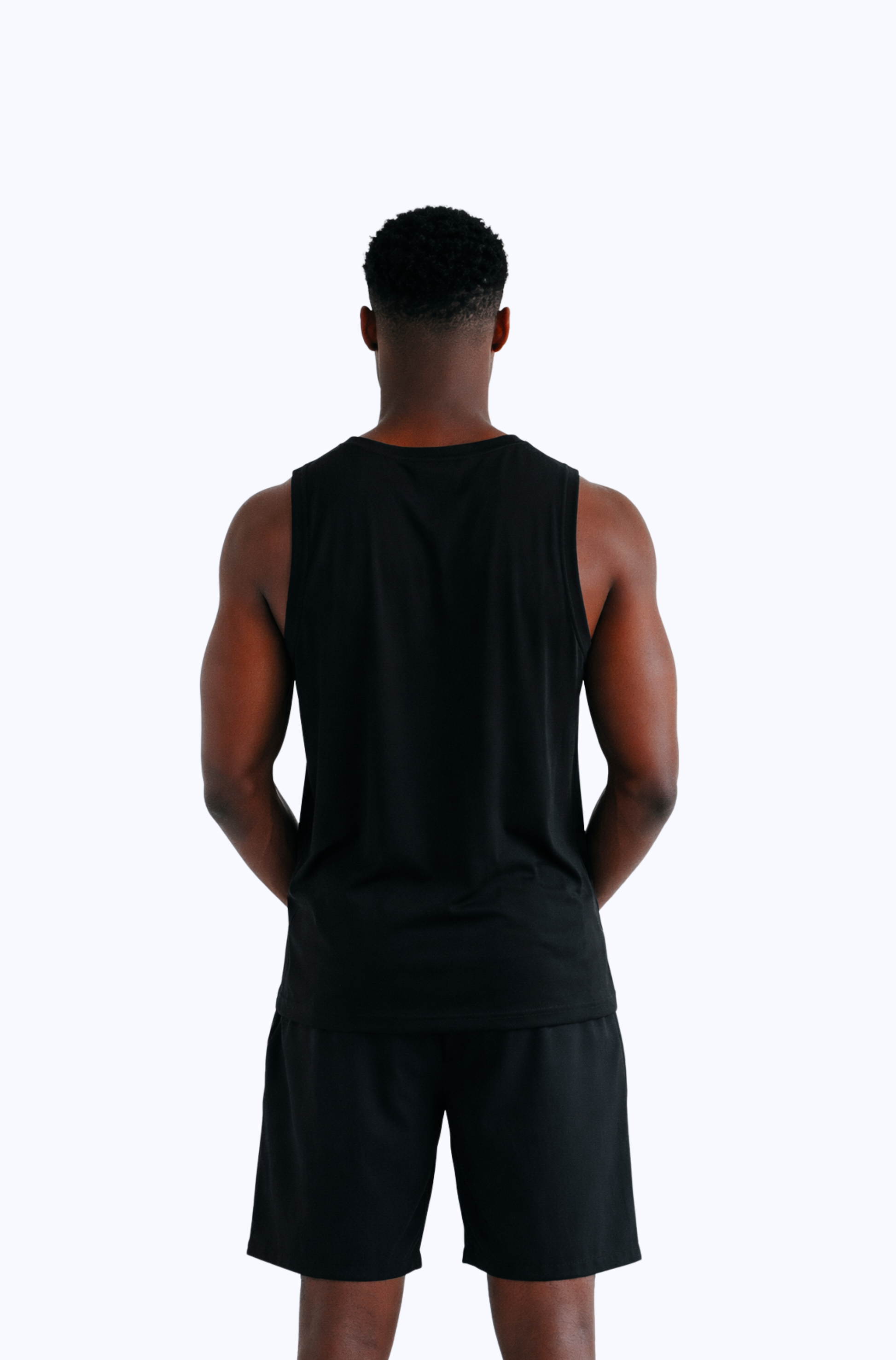 SLEEVELESS MUSCLE TOP BLACK