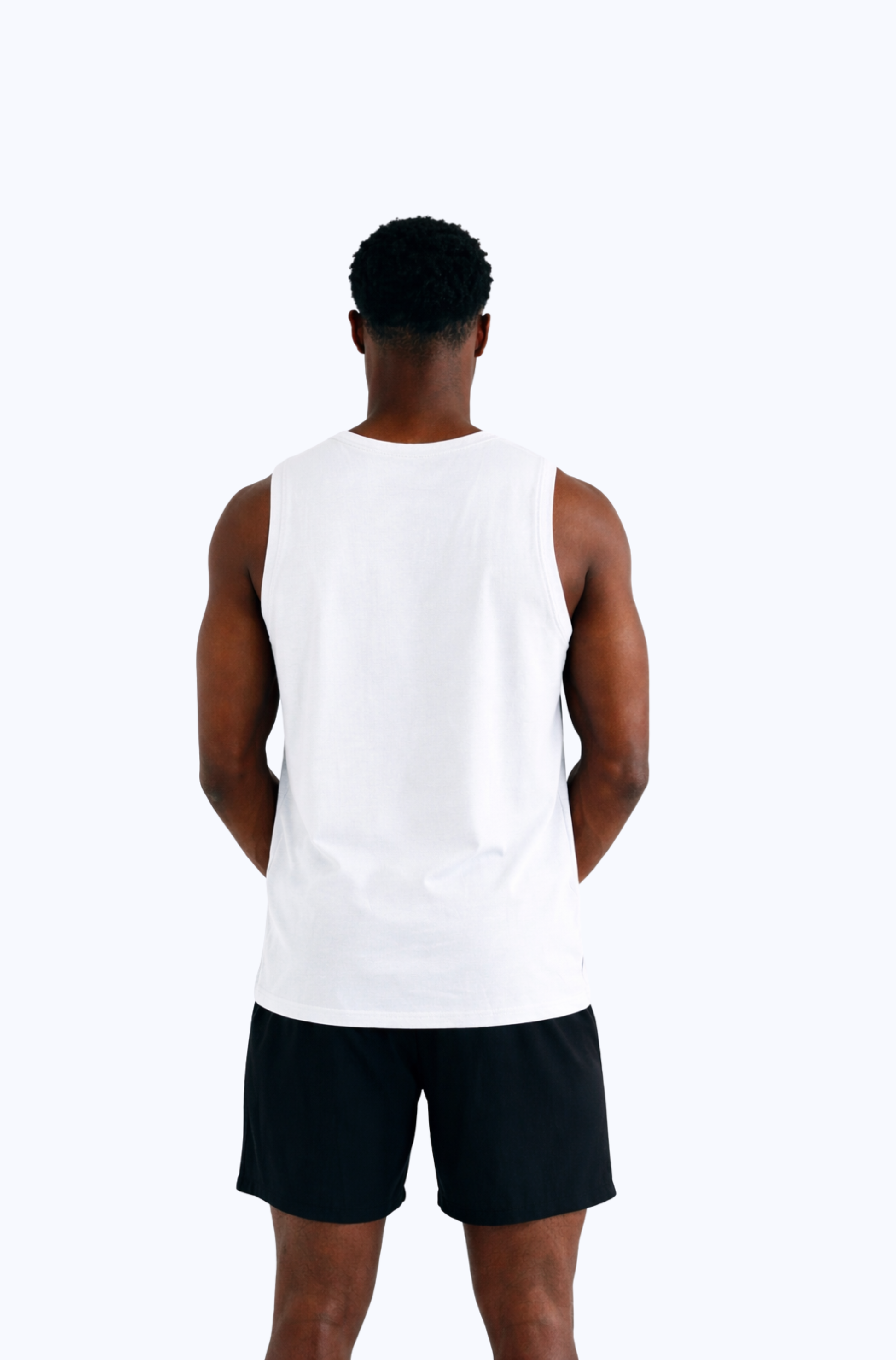 SLEEVELESS MUSCLE TOP WHITE