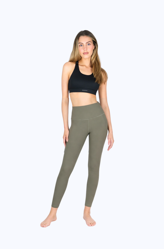 EXOPRO SPORT LEGGINGS OLIVE GREEN